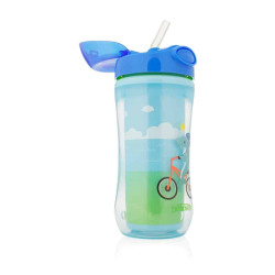 Чашка-термос із трубочкою, колір блакитний Dr. Browns, 12+ місяців, 300 мл