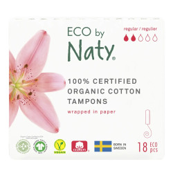 Тампони Eco by Naty Regular 2 каплі 18 шт