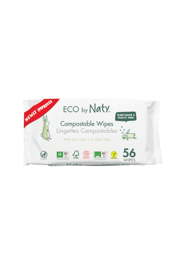 Серветки Eco by Naty з алоє 56 шт