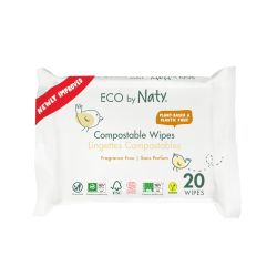 Серветки Eco by Naty без запаху 20 шт