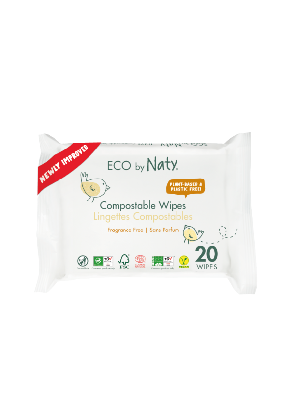 Серветки Eco by Naty без запаху 20 шт