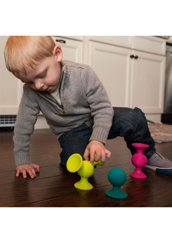 Набір сенсорних брязкалець Fat Brain Toys pipSquigz 3 шт. 