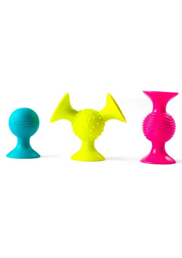 Набір сенсорних брязкалець Fat Brain Toys pipSquigz 3 шт. 