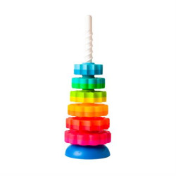 Пірамідка гвинтова тактильна Fat Brain Toys SpinAgain
