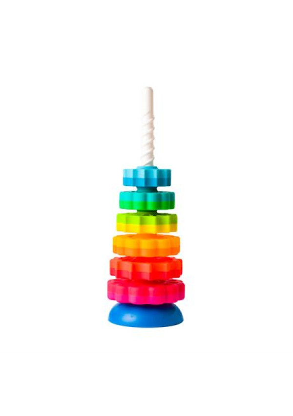 Пірамідка гвинтова тактильна Fat Brain Toys SpinAgain