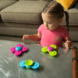 Набір прорізувачів-спінерів із присосками Fat Brain Toys Whirly Squigz 3 шт.