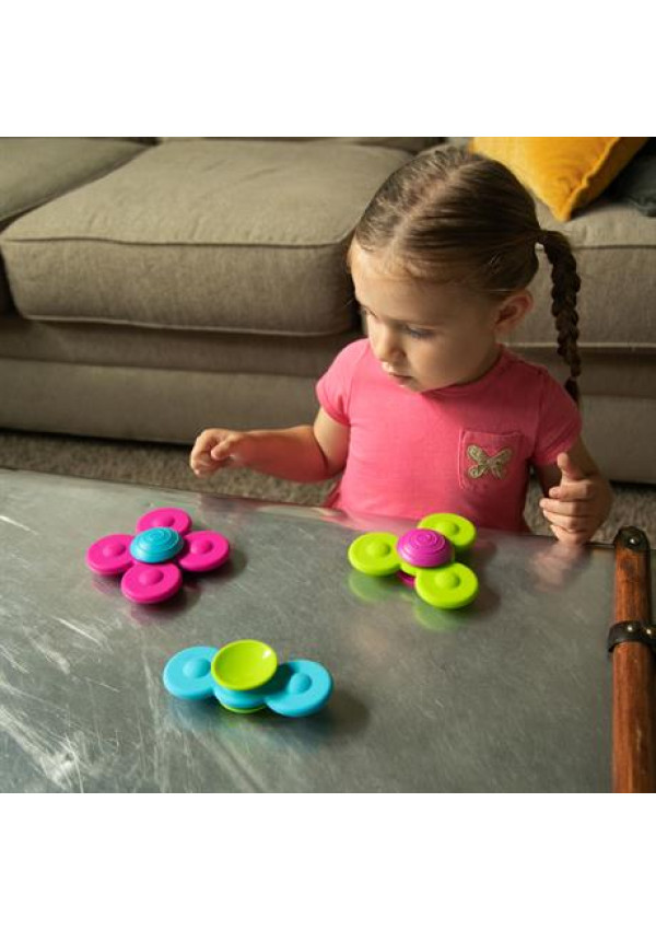 Набір прорізувачів-спінерів із присосками Fat Brain Toys Whirly Squigz 3 шт.