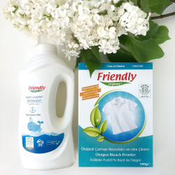 Органічний рідкий пральний порошок Friendly Organic без запаху 1000 мл (20 прань)