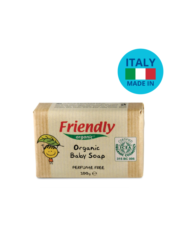 Органічне тверде мило для рук Friendly Organic без запаху 100 гр