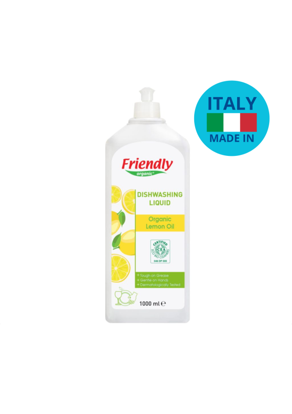 Органічний засіб для миття посуду Friendly Organic з лимонним соком 1000 мл
