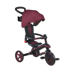 Велосипед дитячий GLOBBER серії EXPLORER TRIKE FOLDABLE 4в1, бордовий, до 20кг, 3 колеса