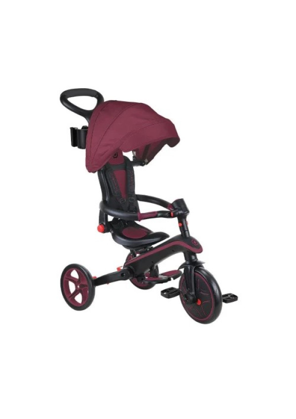 Велосипед дитячий GLOBBER серії EXPLORER TRIKE FOLDABLE 4в1, бордовий, до 20кг, 3 колеса