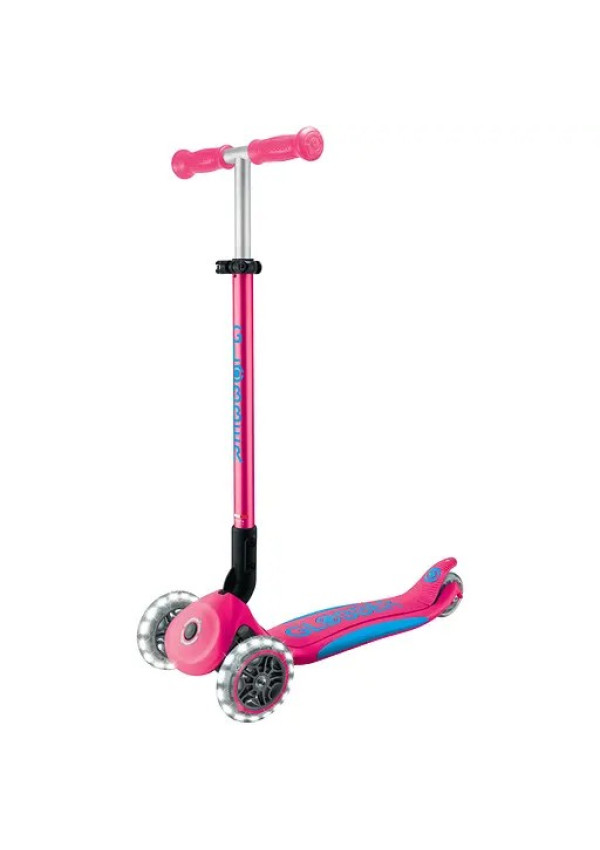Самокат GLOBBER серії ELITE LIGHTS, фуксія, колеса з підсвіткою, 50кг, 3+