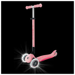 Самокат GLOBBER серії ELITE LIGHTS, пастельно-рожевий, колеса з підсвіткою, 50кг, 3+