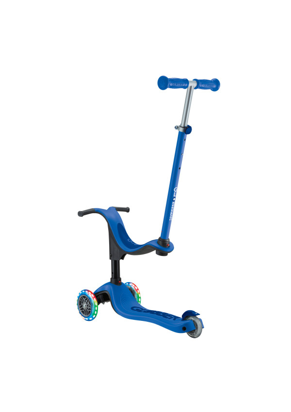Самокат GLOBBER серії GO UP SPORTY синій, до 20/50кг 1+, колеса що світяться