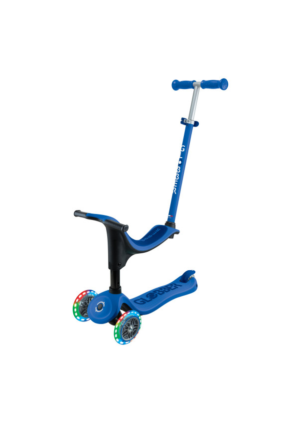 Самокат GLOBBER серії GO UP SPORTY синій, до 20/50кг 1+, колеса що світяться