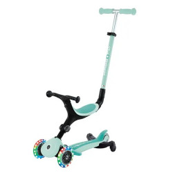 Самокат GLOBBER серії GO UP ACTIVE 360 м'ятний, до 20/50кг, 1+, колеса світяться