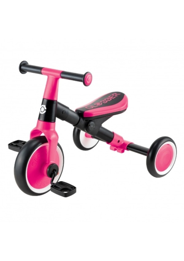 GLOBBER Велосипед дитячий серії LEARNING TRIKE 2в1, фуксія, до 20кг, 3 колеса