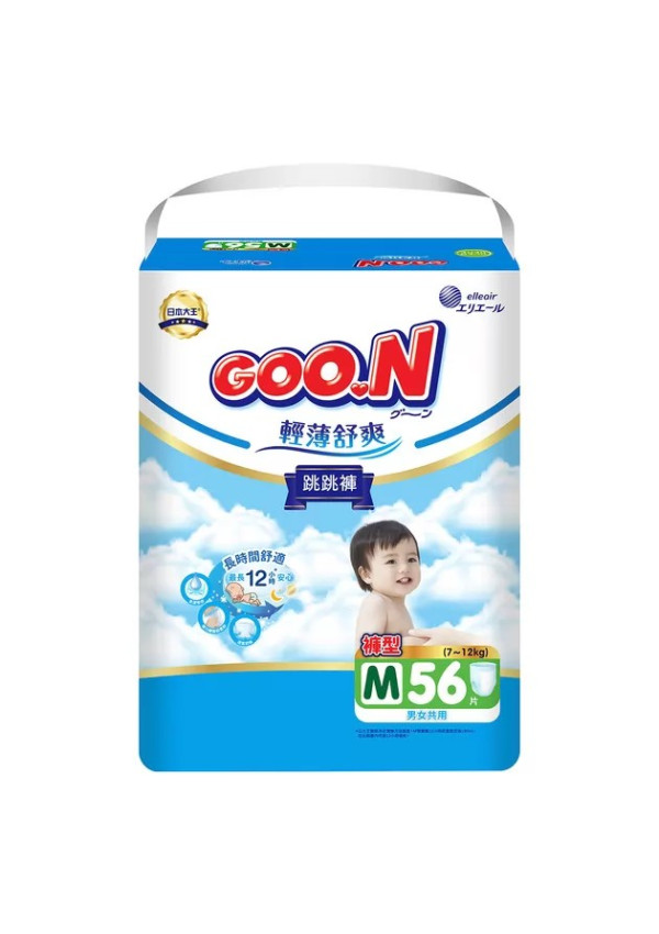 Трусики-підгузки Goo.N Slim & Comfortable (розмір 3(M), 7-12 кг, 56 шт)