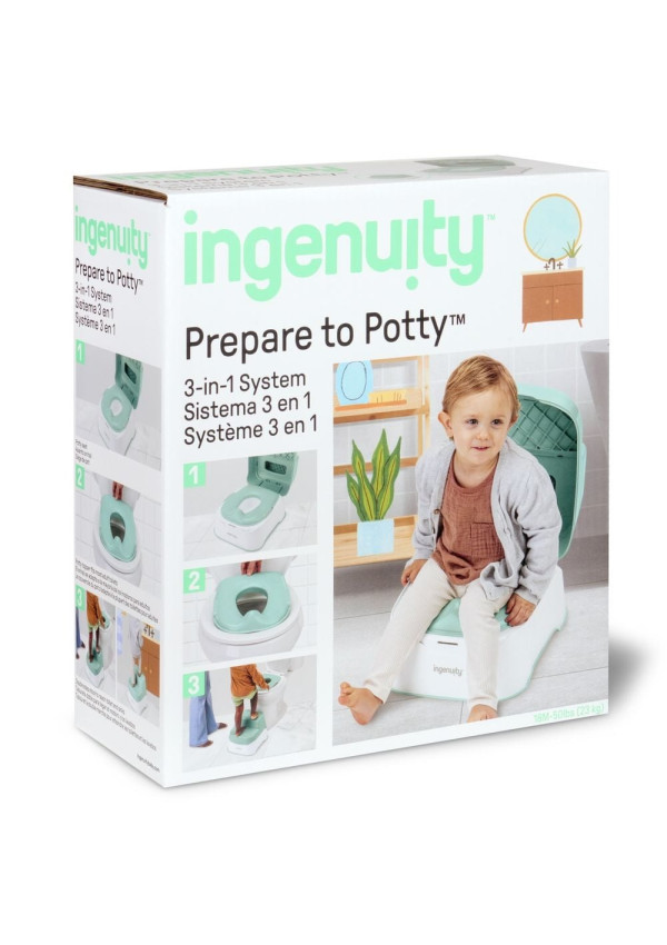 Ingenuity Горщик-підставка дитячий 3 в 1 Prepare to Potty