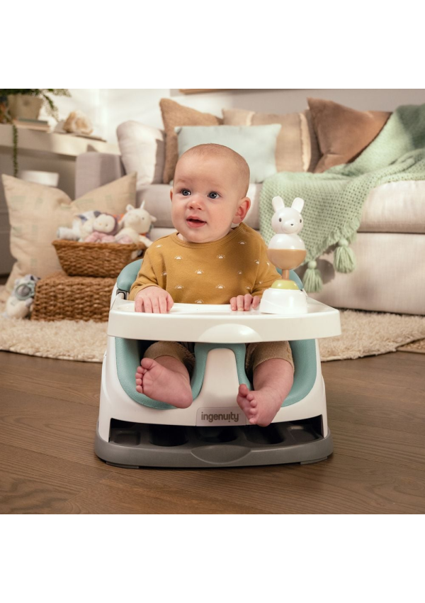 Ingenuity Сидіння-бустер 2 в 1 Baby Base бірюзовий