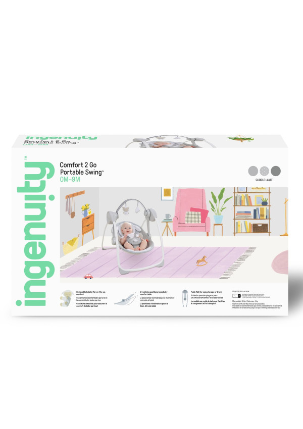 Ingenuity Крісло-гойдалка Comfort 2 Go – Cuddle Lamb