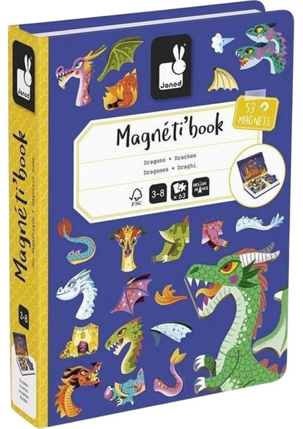 Магнітна книга Janod Дракони 53 ел.
