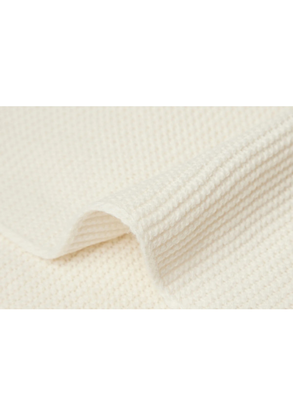 Колискова в’язана ковдра Jollein Basic Knit 75×100, айворі