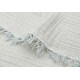 Колискова муслінова ковдра Jollein Fringe Stripe 75×100, морська зелень GOTS