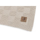Колискова в’язана ковдра Jollein Box Knit 75×100, теплий пісок GOTS