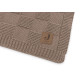 Колискова ковдра Jollein 75×100 см, Box Knit колір молочної кави GOTS