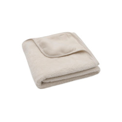 Колискова двостороння ковдра Jollein Sherpa/Jersey 75×100, вівсяна