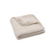 Колискова двостороння ковдра Jollein Sherpa/Jersey 75×100, вівсяна