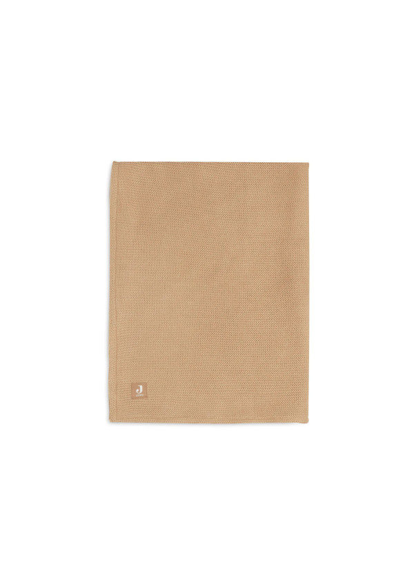 Колискова в’язана ковдра Jollein Basic Knit 75×100, бісквіт/фліс
