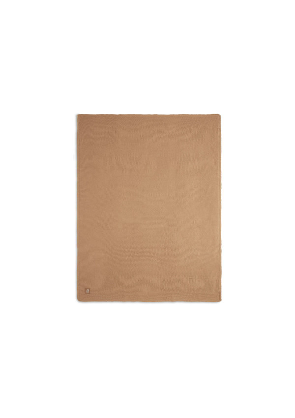 Колискова в’язана ковдра Jollein Basic Knit 75×100, бісквіт/фліс