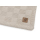 Колискова ковдра Jollein 75×100 см, Box Knit теплий пісок/Velvet GOTS