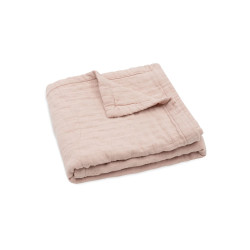 Дитяча муслінова ковдра Jollein жакард 100×150, дикий троянда GOTS