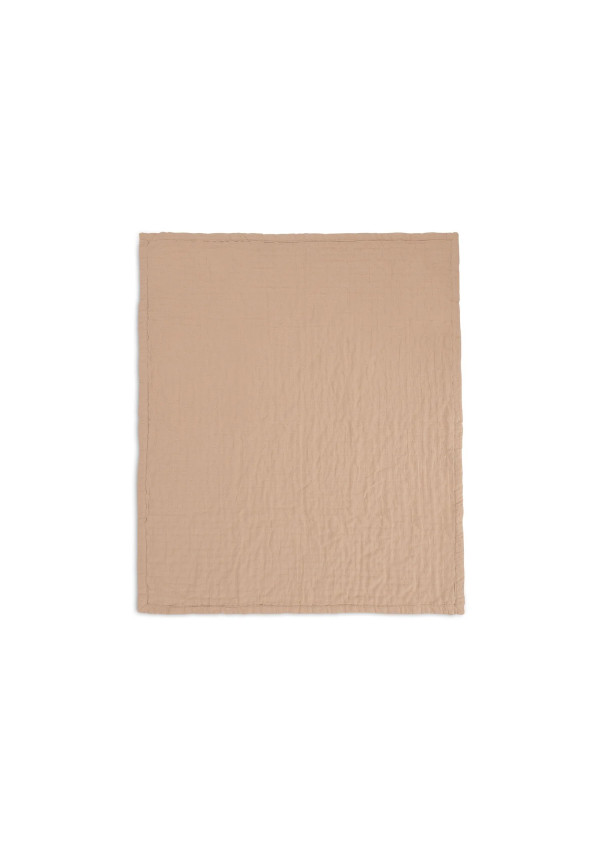 Дитяча муслінова ковдра Jollein жакард 100×150, бісквіт GOTS