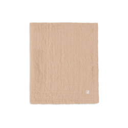 Дитяча муслінова ковдра Jollein жакард 100×150, бісквіт GOTS