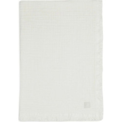 Дитяча муслінова ковдра Jollein Blanket Cot Muslin Fringe 120×120 см, айворі