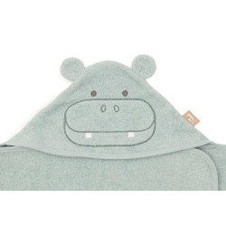 Махровий рушник з капюшоном Jollein 70×130 см, Hippo Happy
