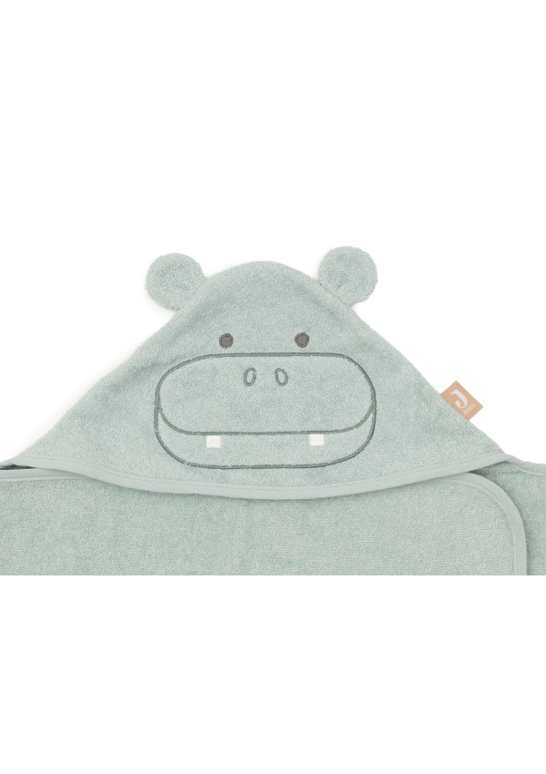 Махровий рушник з капюшоном Jollein 70×130 см, Hippo Happy