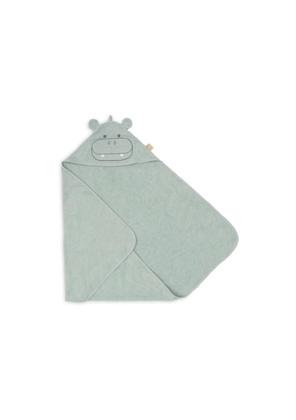 Махрова купальна накидка Jollein 75×75 см, Hippo Happy