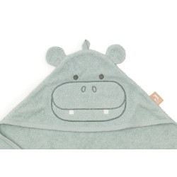 Махрова купальна накидка Jollein 75×75 см, Hippo Happy