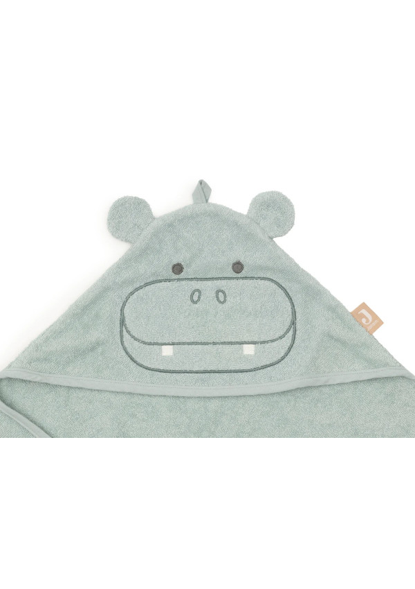 Махрова купальна накидка Jollein 75×75 см, Hippo Happy