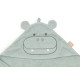 Махрова купальна накидка Jollein 75×75 см, Hippo Happy