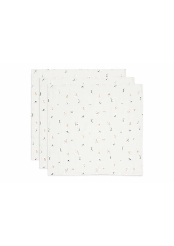 Муслінові пелюшки Jollein 70×70, Jungle Jambo, 3 шт.