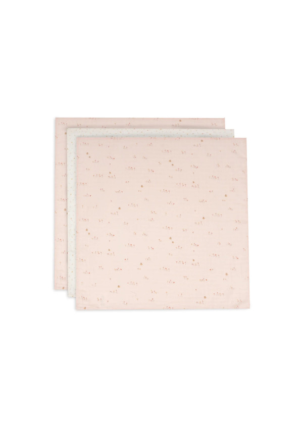 Муслінові пелюшки Jollein 70×70, Pretty Picnic, 3 шт.