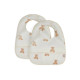 Нагрудник Jollein Waterproof, Teddy Bear (2pack), 2 шт.