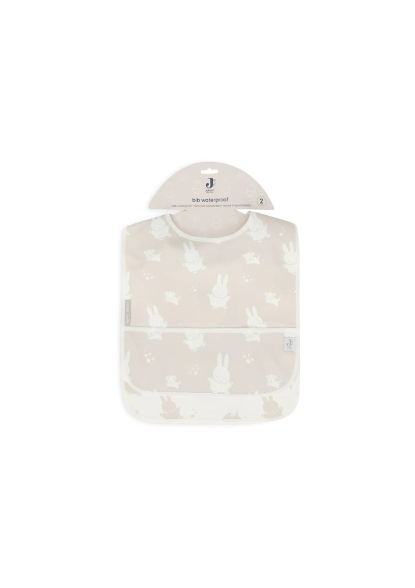 Нагрудник Jollein Waterproof, Miffy&Snuffy нуга (2pack), 2 шт.